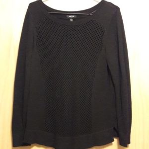 Apt 9 Women's Black Knit Panel Sweater